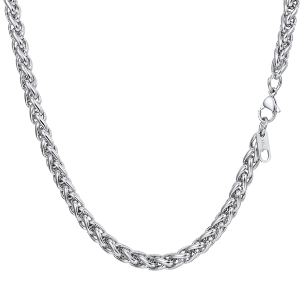 Stainless Steel Wheat Chain Necklace
