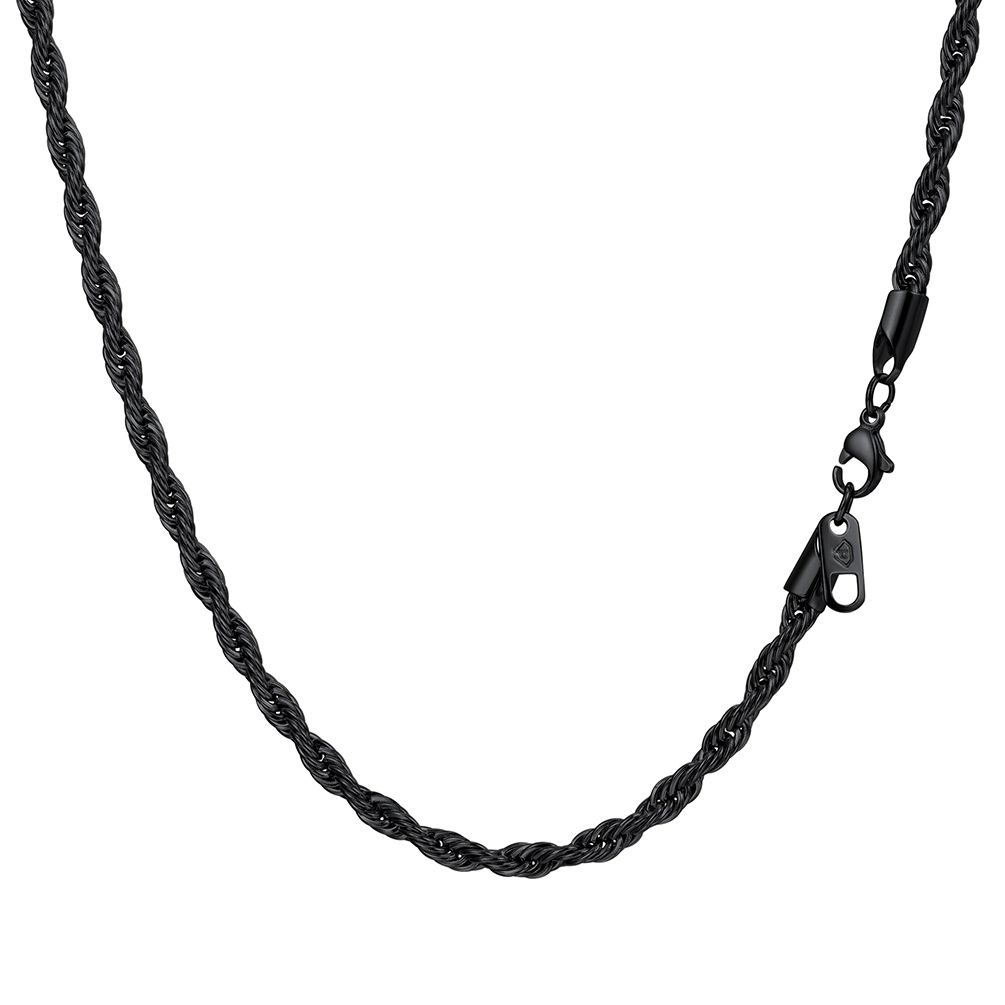 3mm Twist Rope Chain Necklace