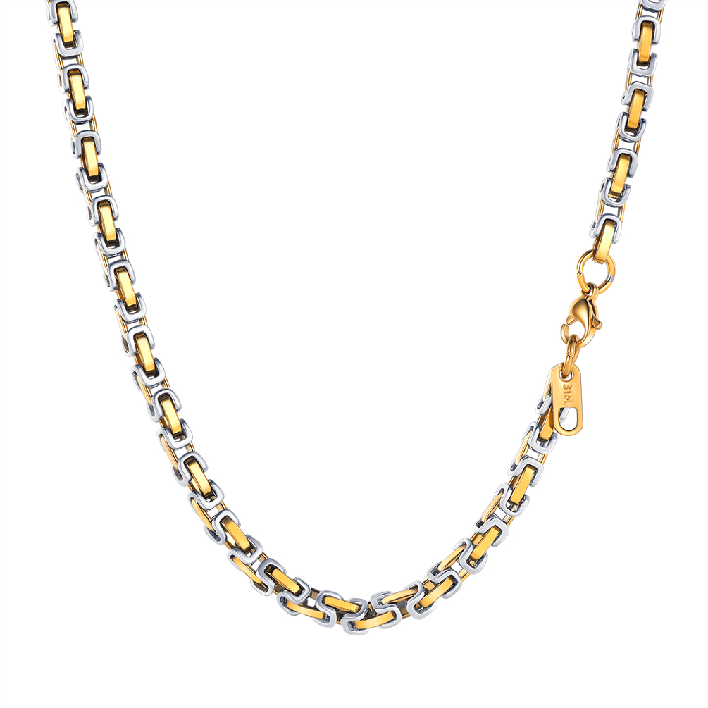 4mm Solid Byzantine Chain Necklace