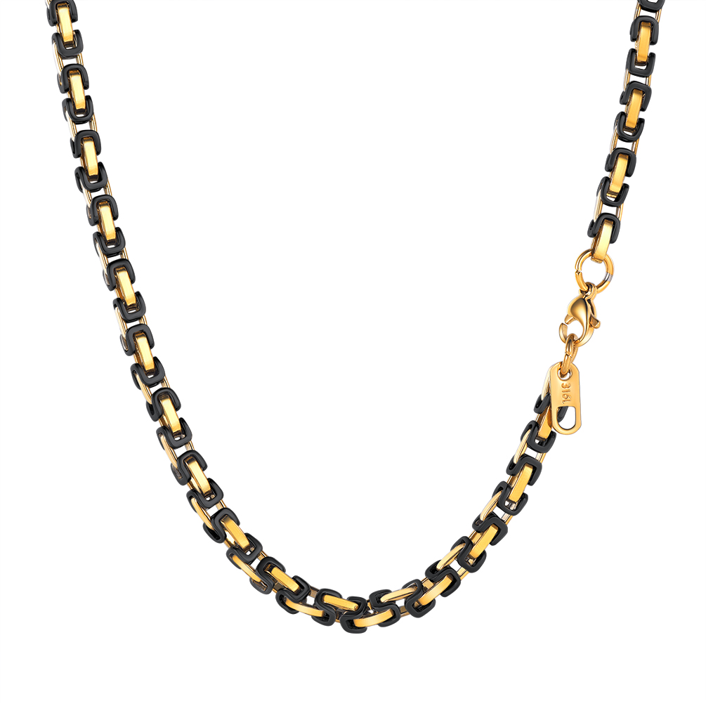 4mm Solid Byzantine Chain Necklace