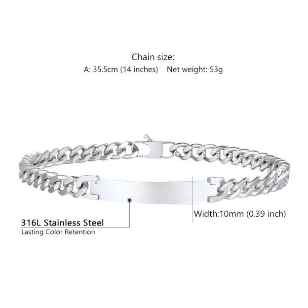 Stainless steel choker necklace size guide