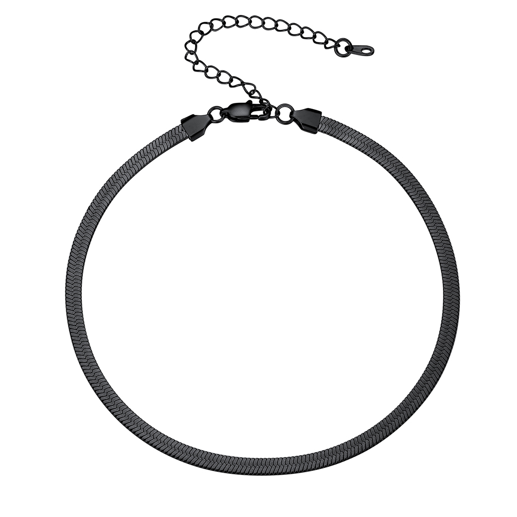 Herringbone Flat Chain Choker