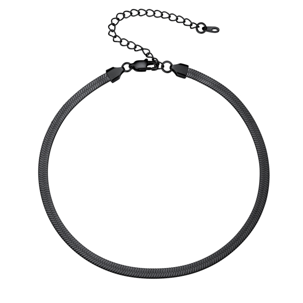 Herringbone Flat Chain Choker