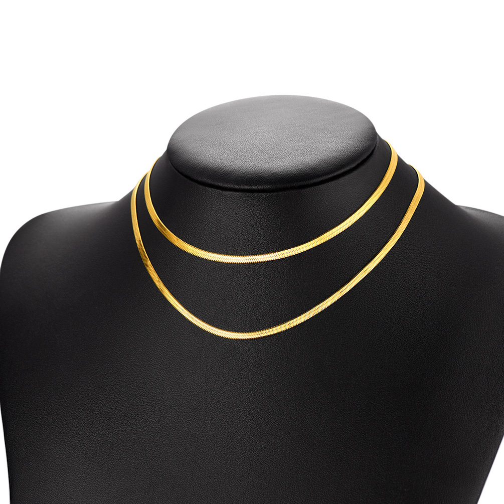 Herringbone Flat Chain Choker