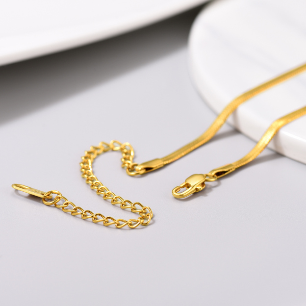 Herringbone Flat Chain Choker