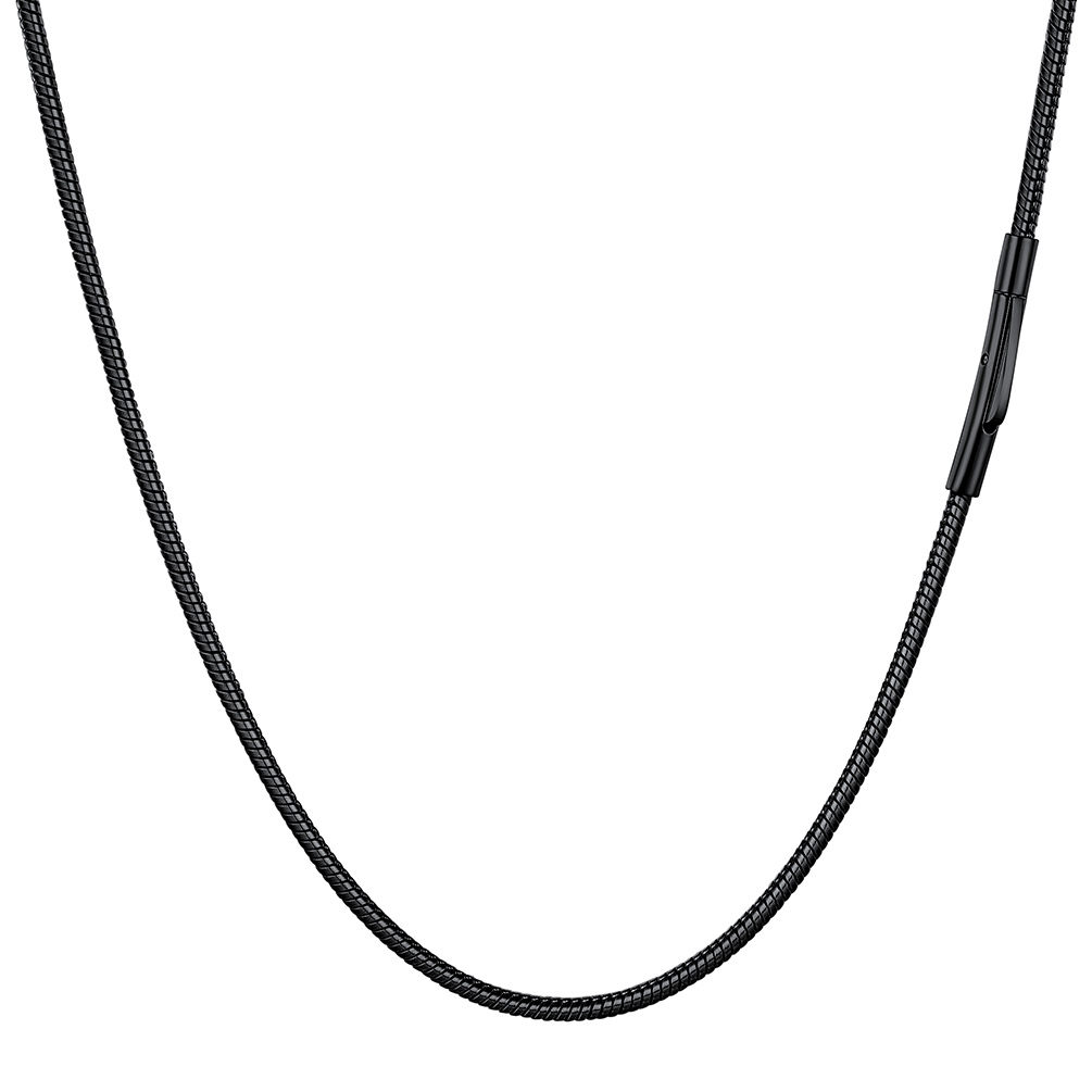 Delicate 2mm Round Snake Chain Necklace