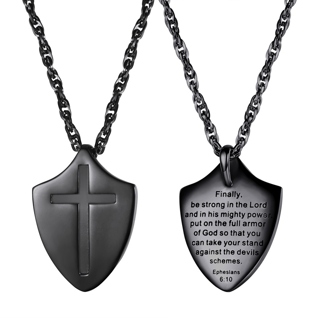 God Armor Shield Necklace Gift