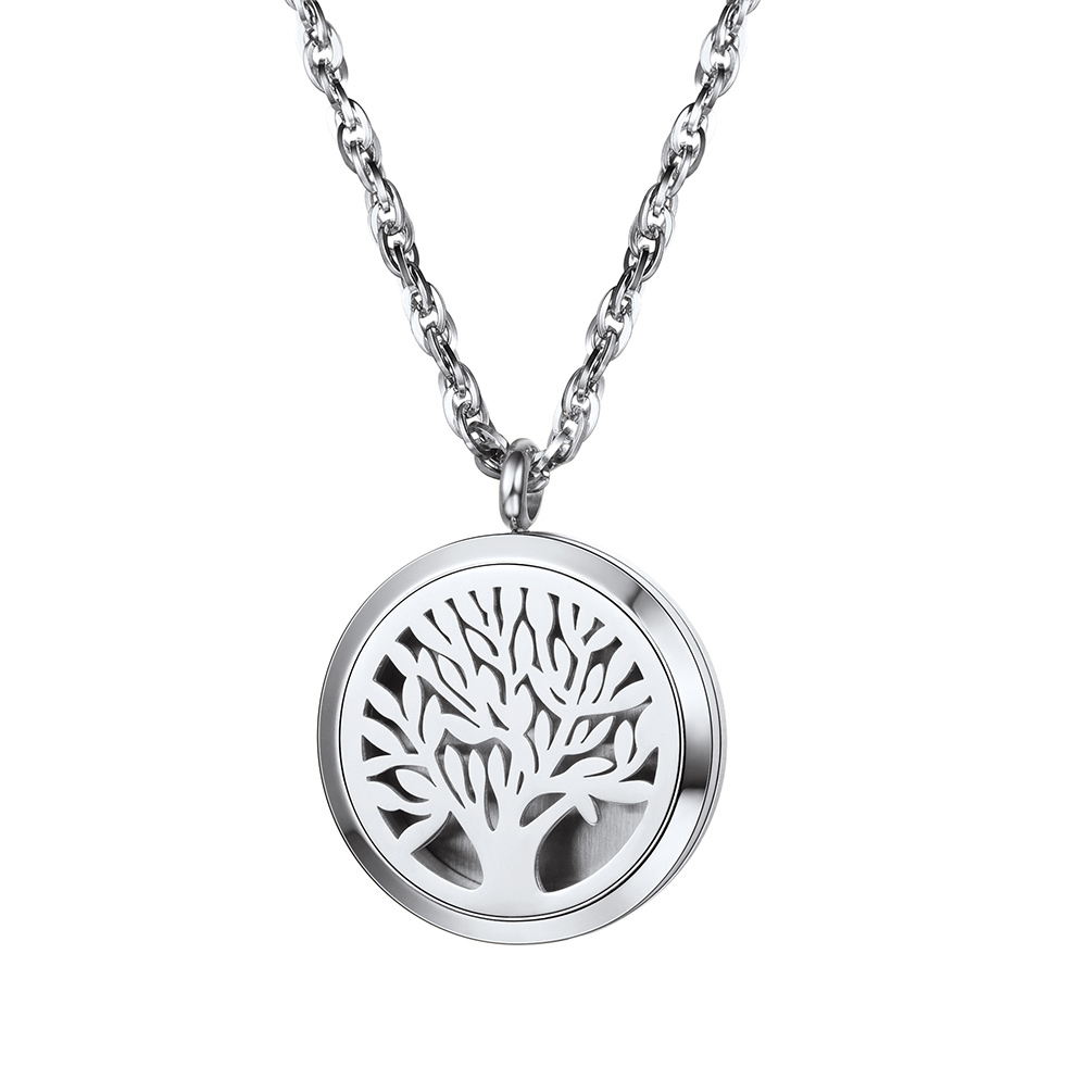 Tree of Life Locket Perfume Necklace handle