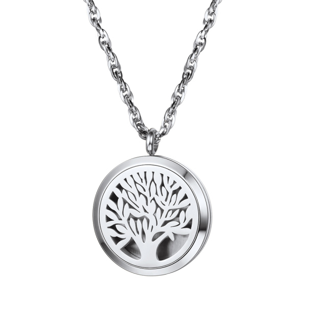 Tree of Life Locket Perfume Necklace handle