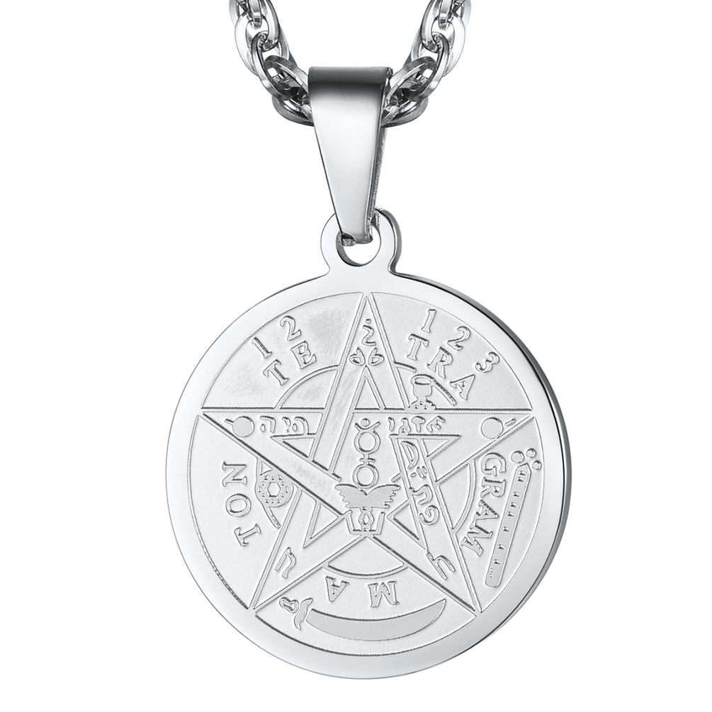 Tetragrammaton Pentacle Necklace Amulet