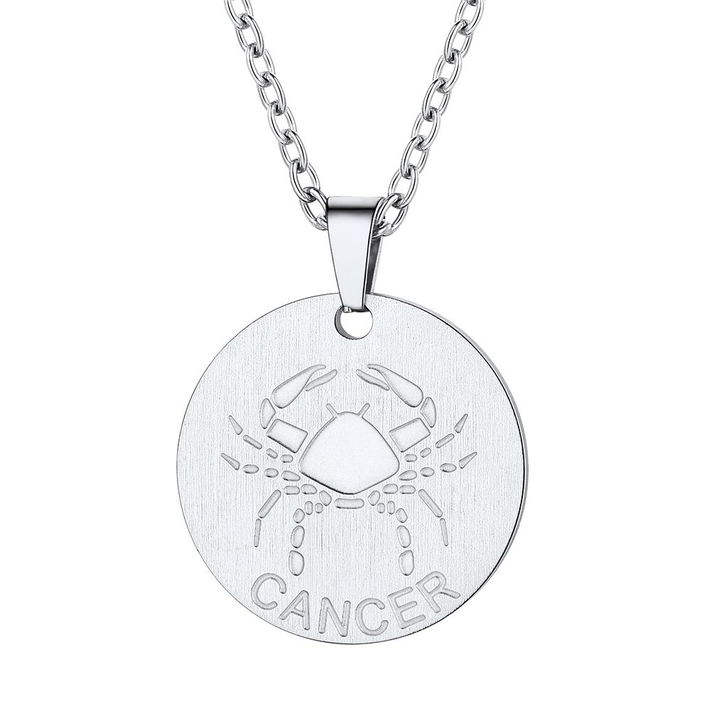 Cancer Zodiac Coin Necklace