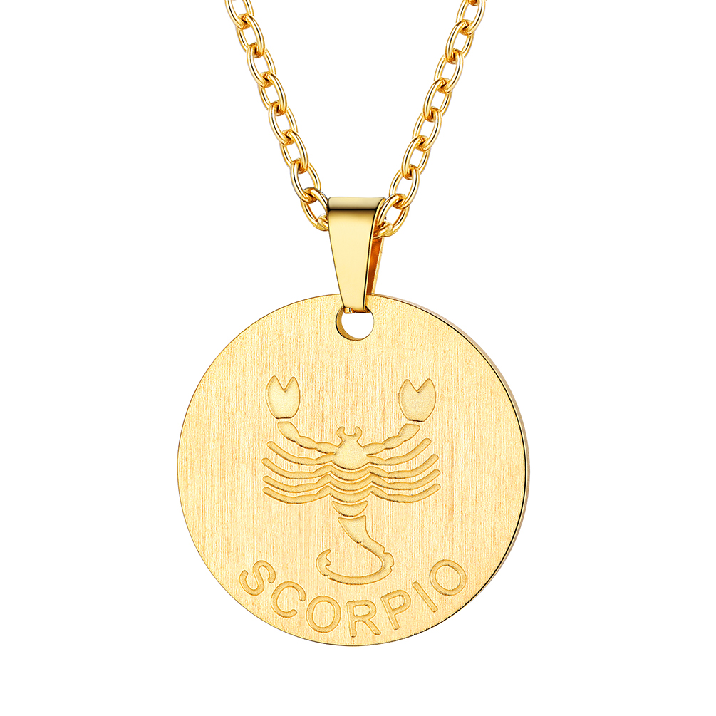 Scorpio Zodiac Pendant Necklace