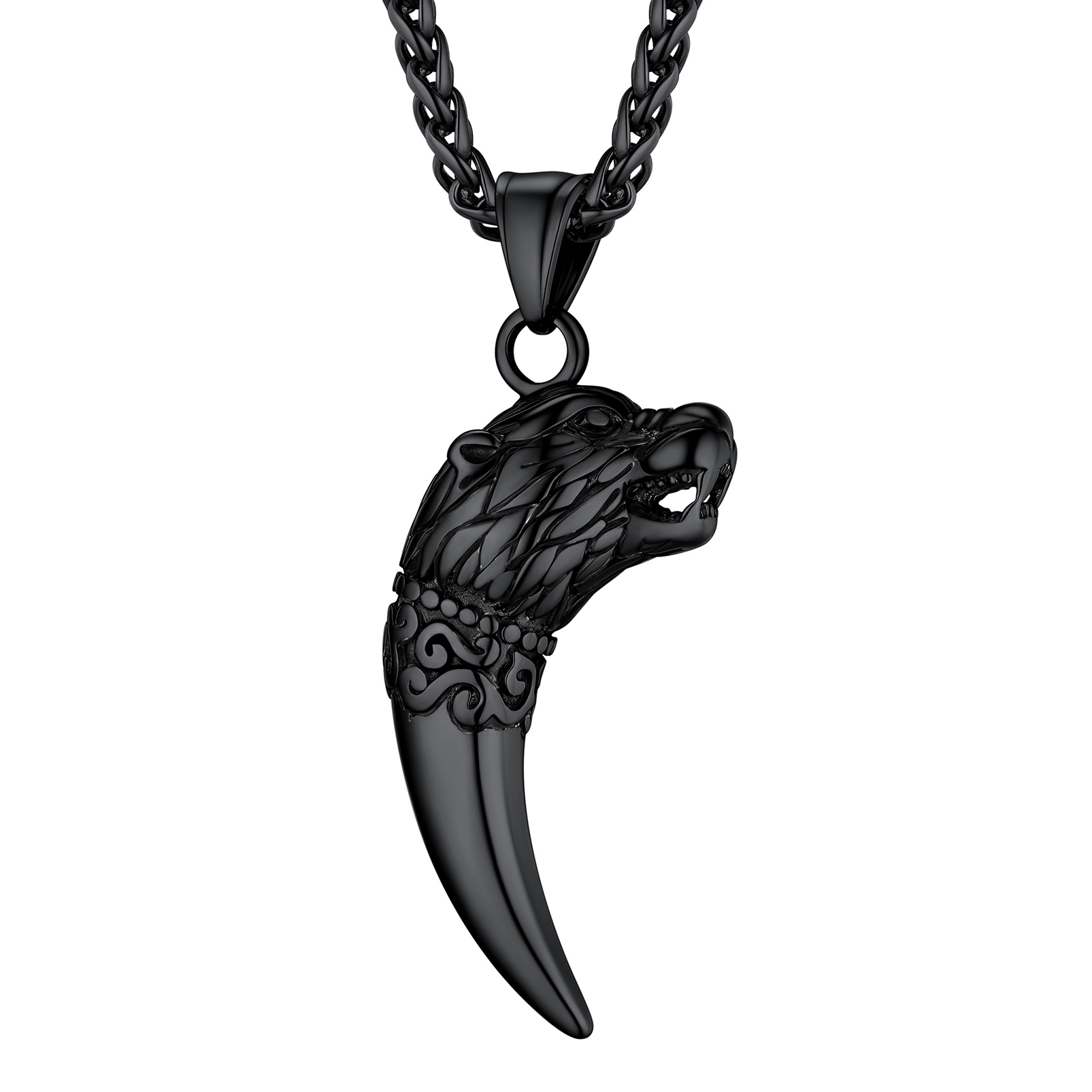 Wolf Teeth Viking Pendant Necklace