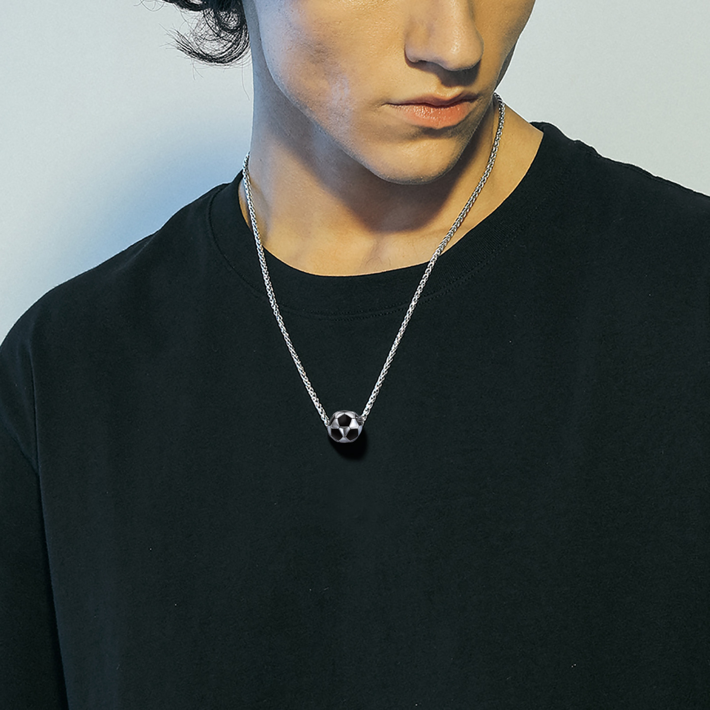 Football Pendant Soccer Necklace