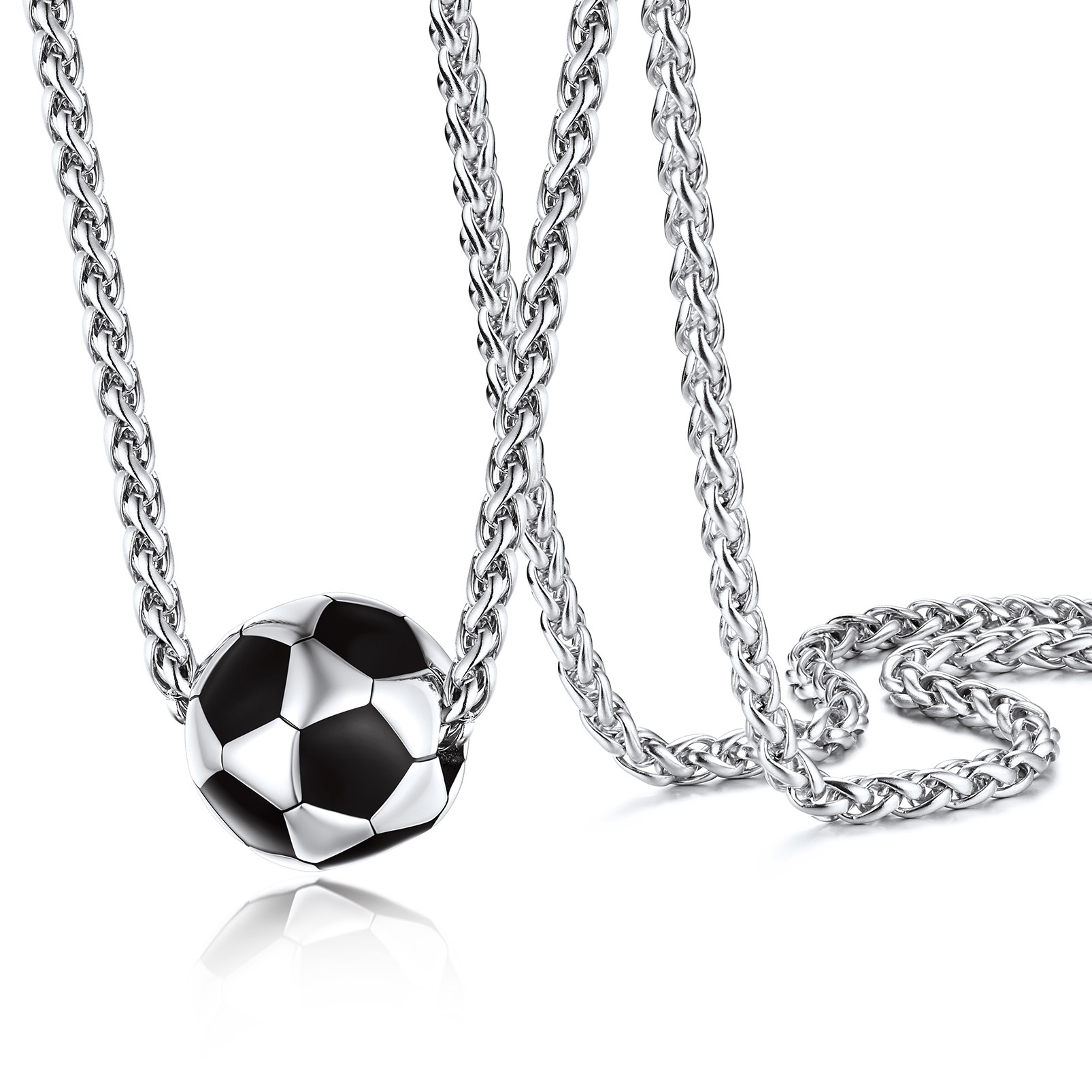 Football Pendant Soccer Necklace