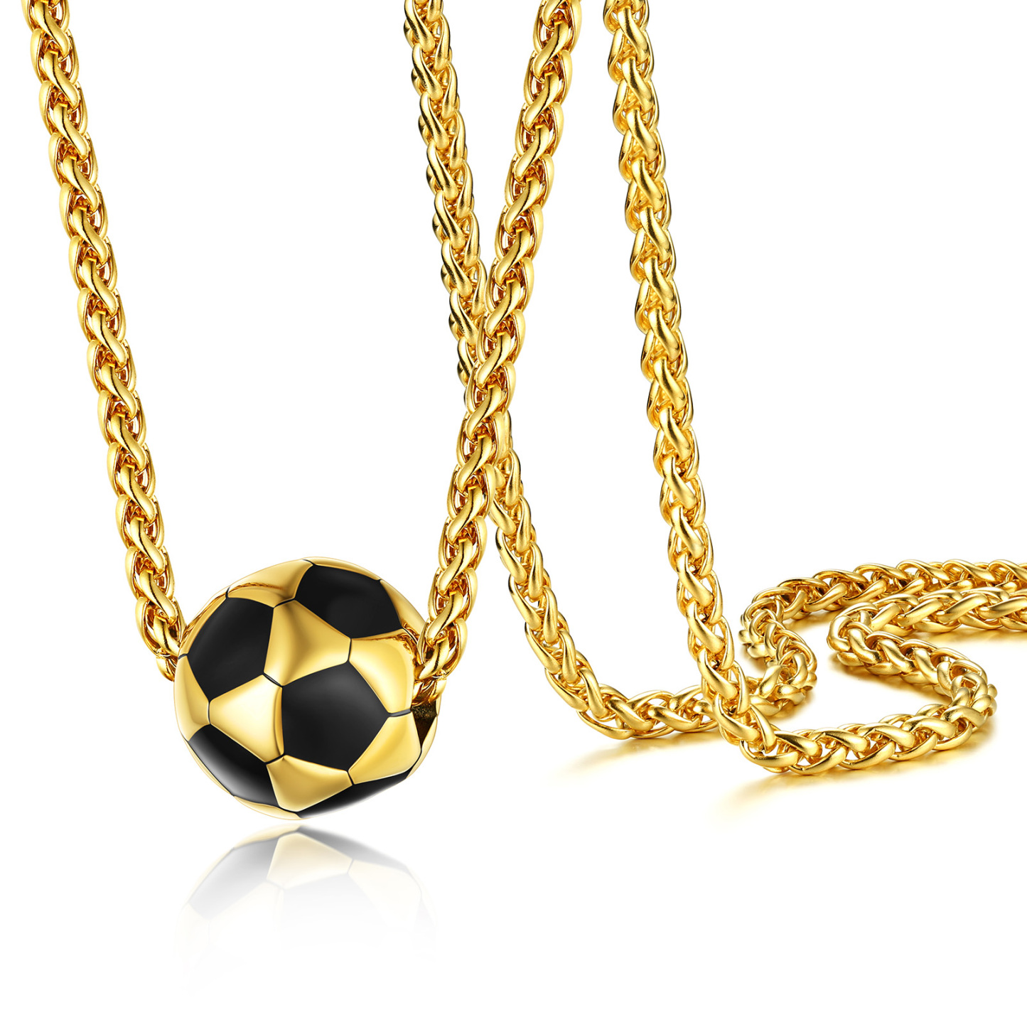 Football Pendant Soccer Necklace