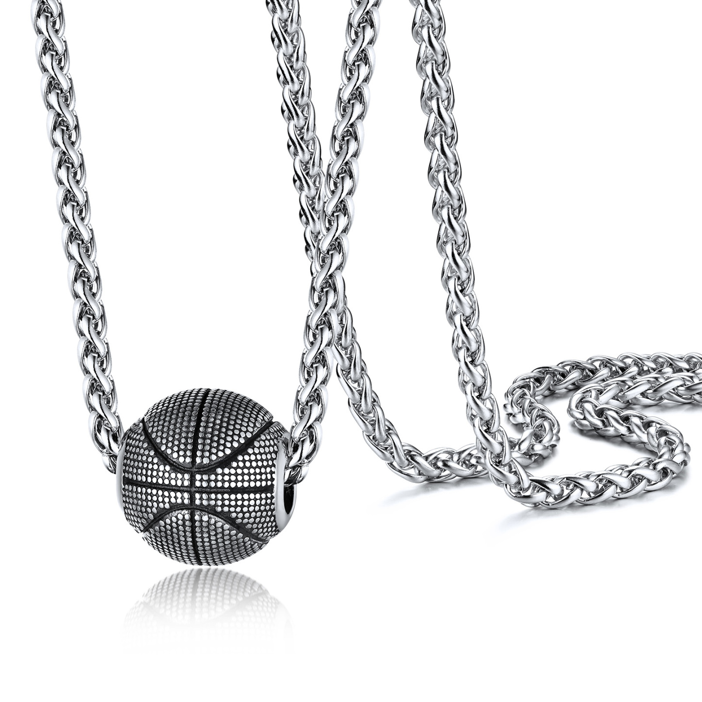 Gold Plated Basketball Necklace