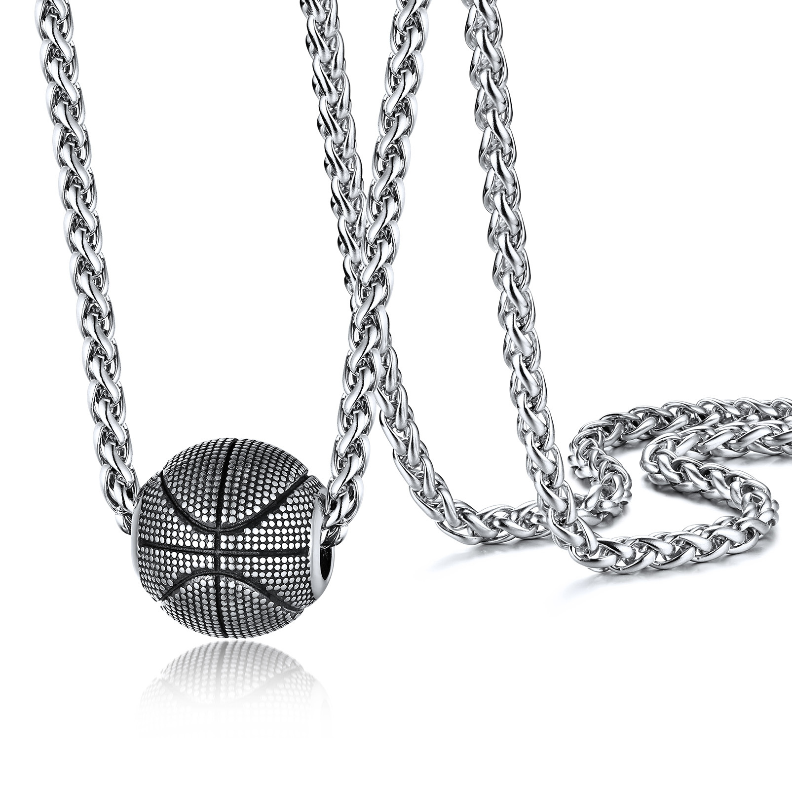 Gold Plated Basketball Necklace