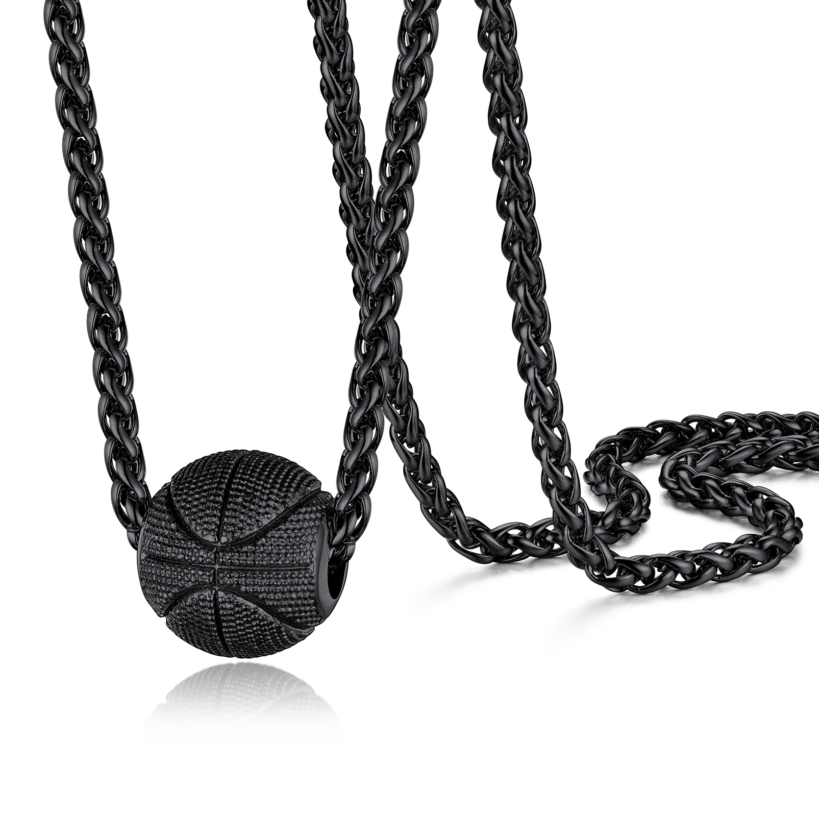 Gold Plated Basketball Necklace