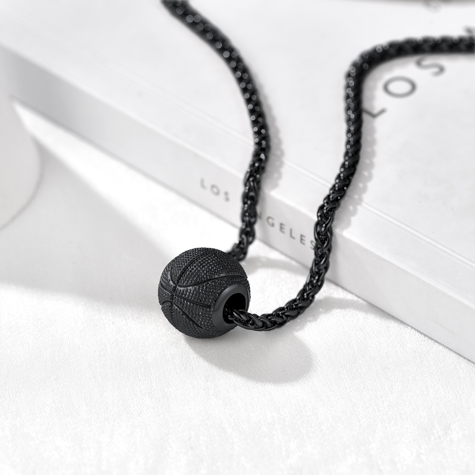 Gold Plated Basketball Necklace