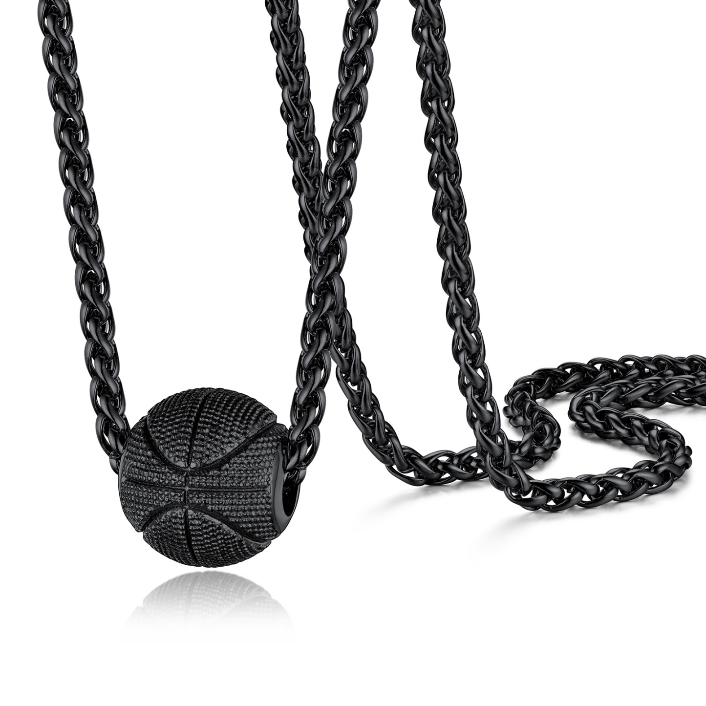 Gold Plated Basketball Necklace