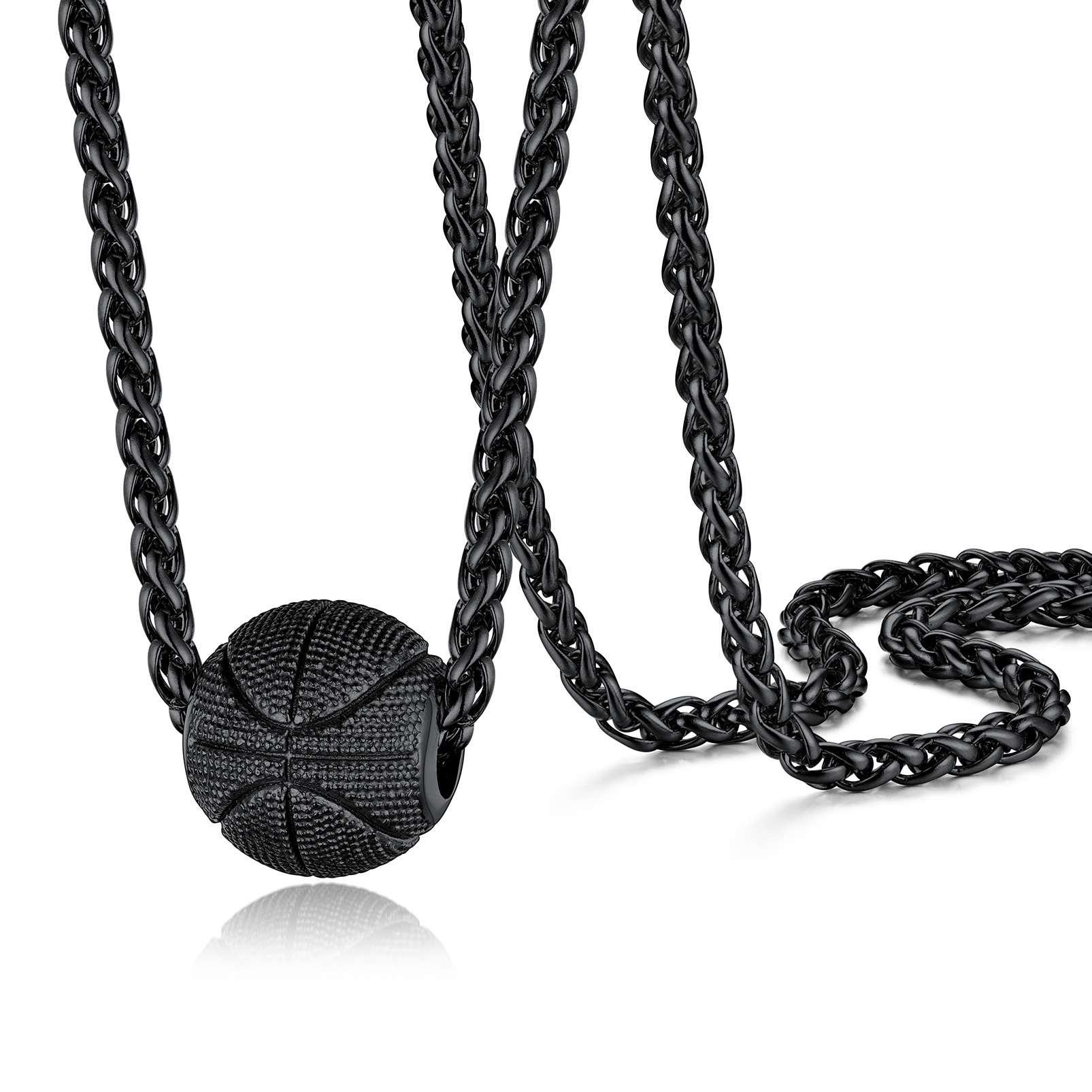 Gold Plated Basketball Necklace