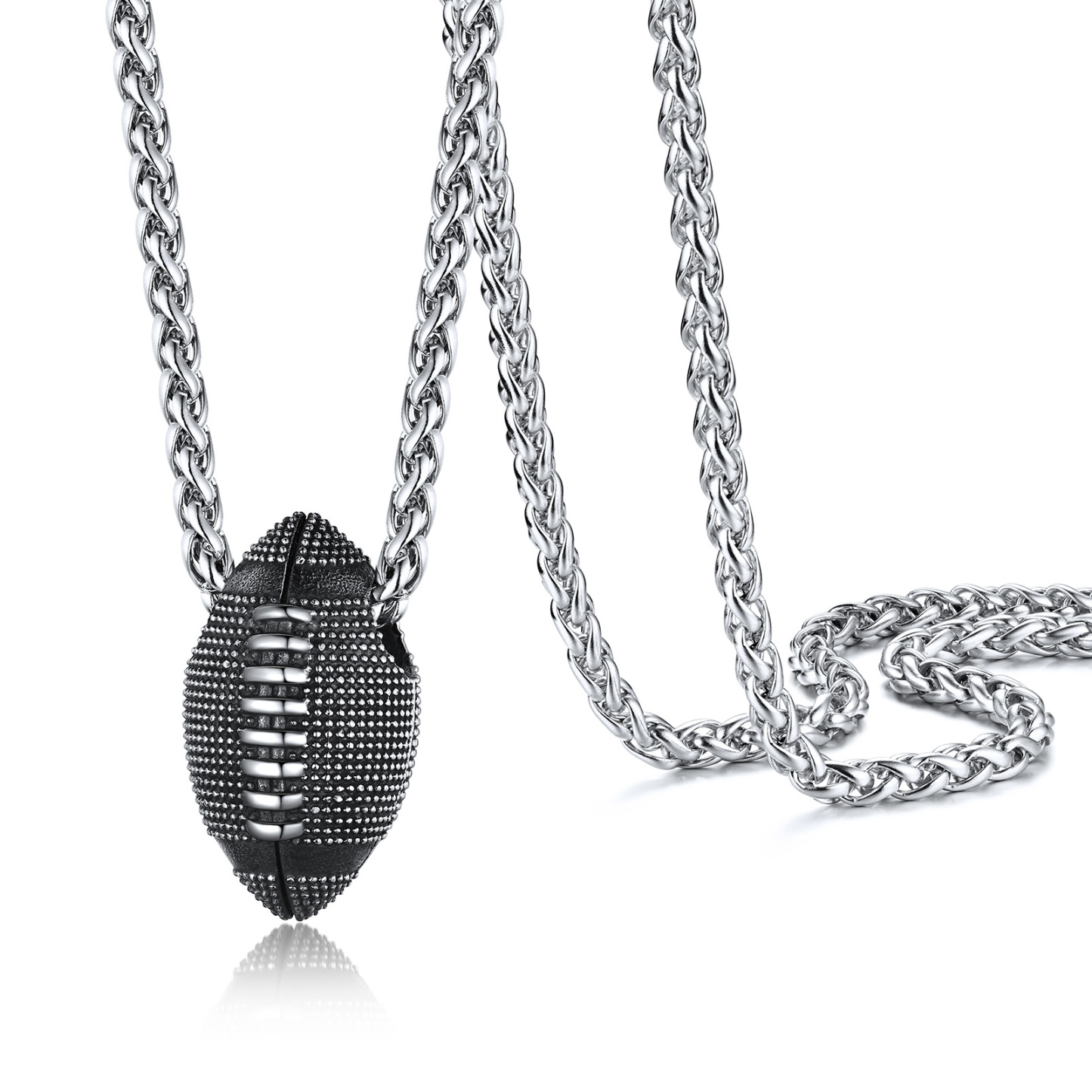 Football Gold Pendant Necklace