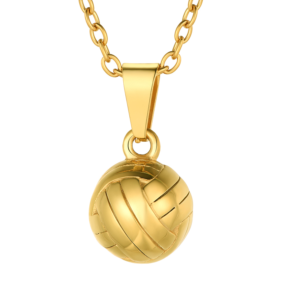 Stainless Steel Volleyball Necklace