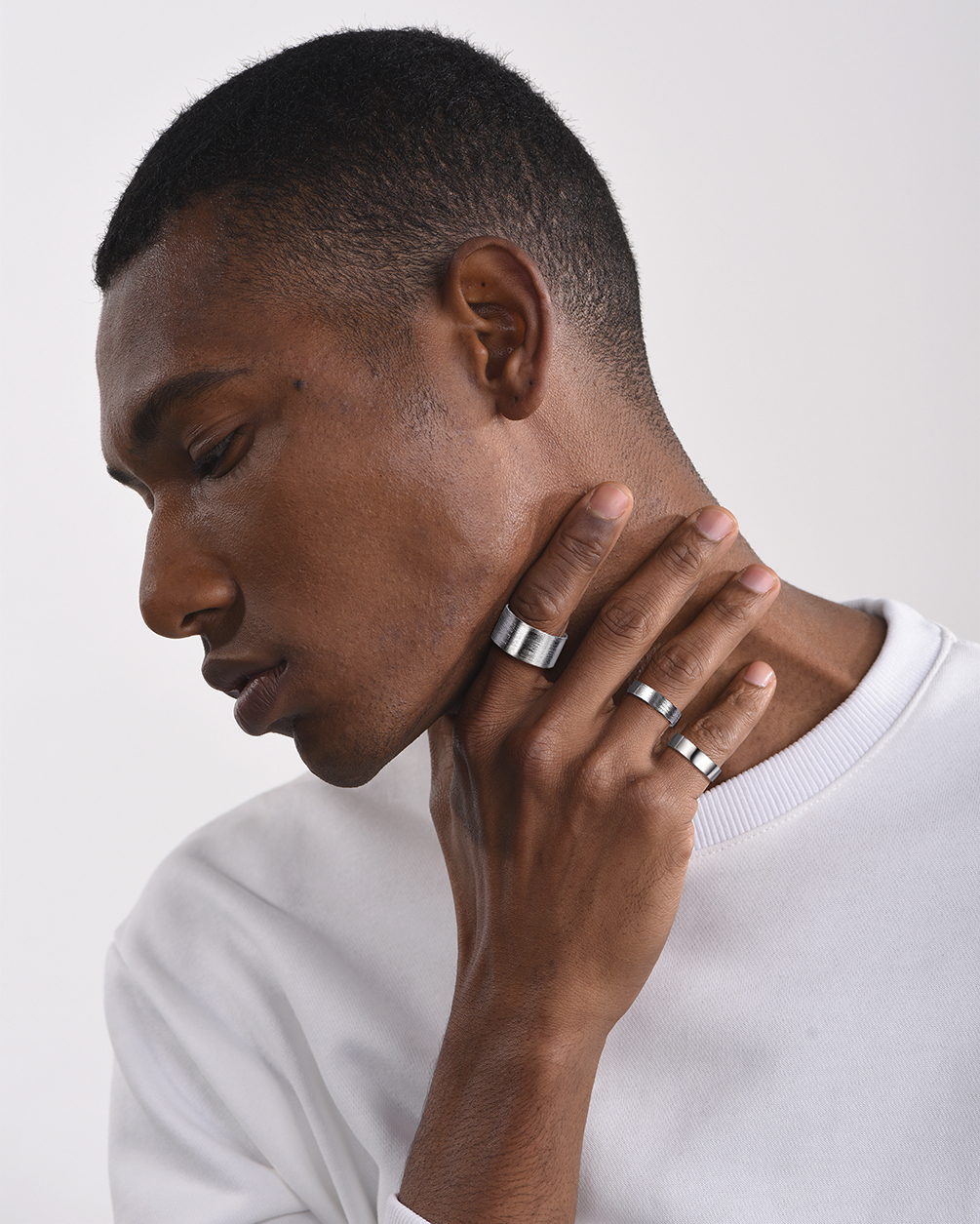 Black Plated Band Ring 