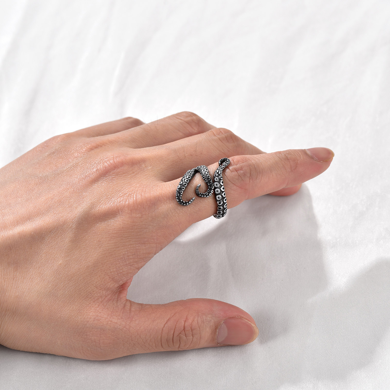 Octopus Gold Pinky Ring