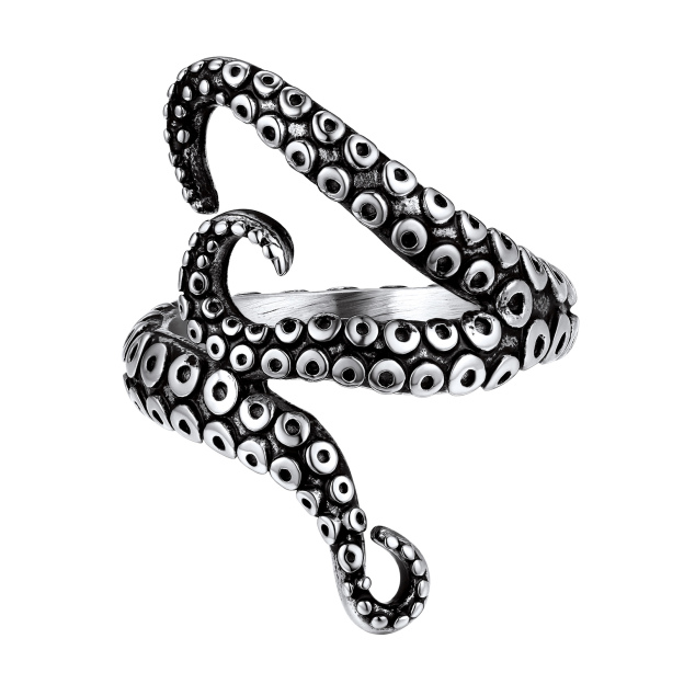 Octopus Gold Pinky Ring