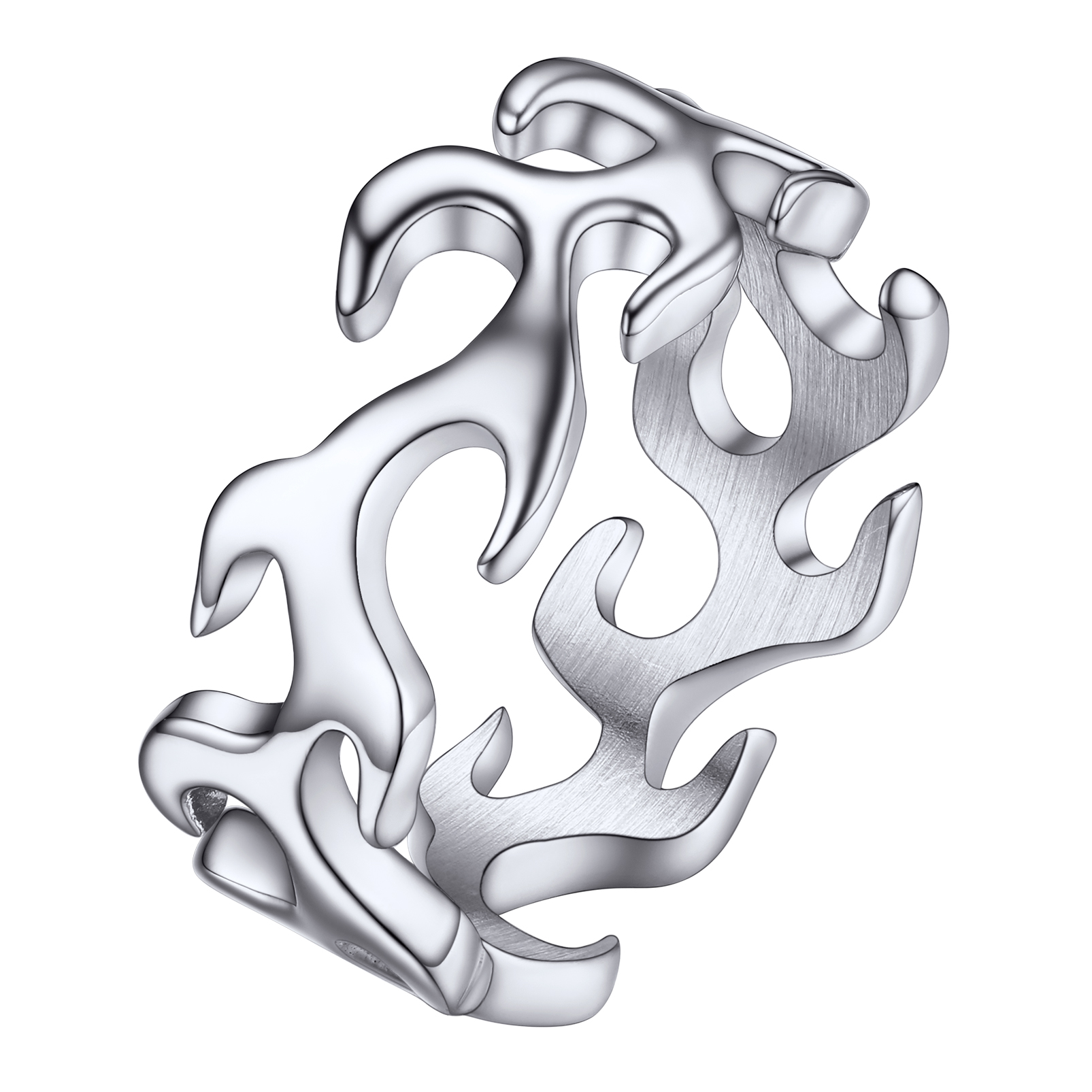Bold Flame Motif Ring