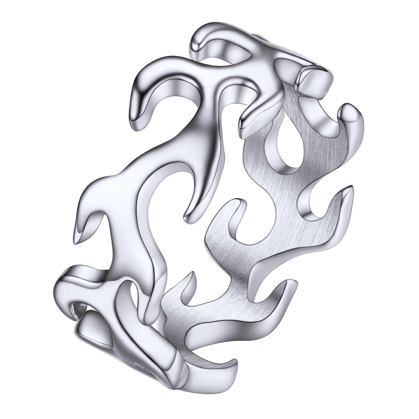 Bold Flame Motif Ring