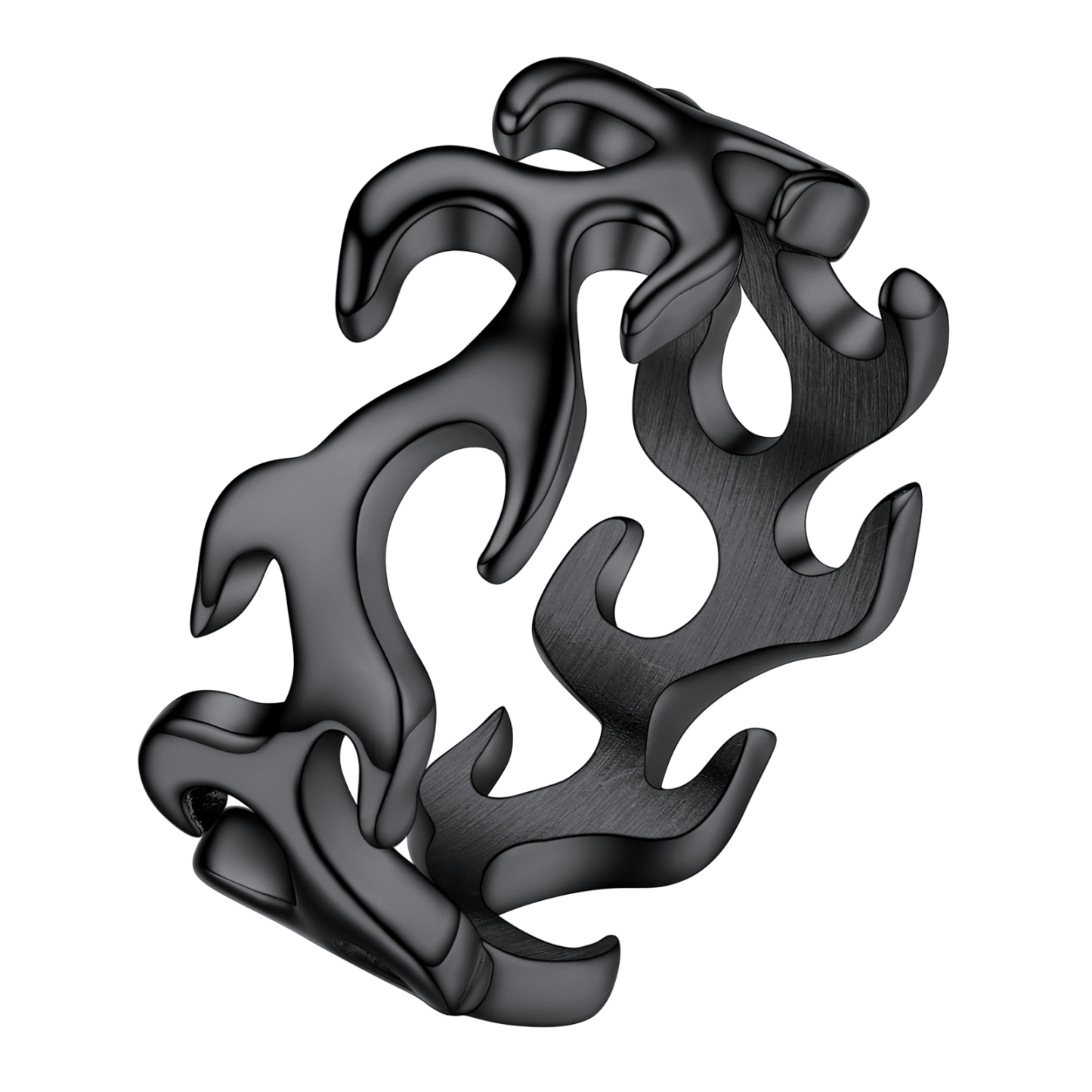 Bold Flame Motif Ring