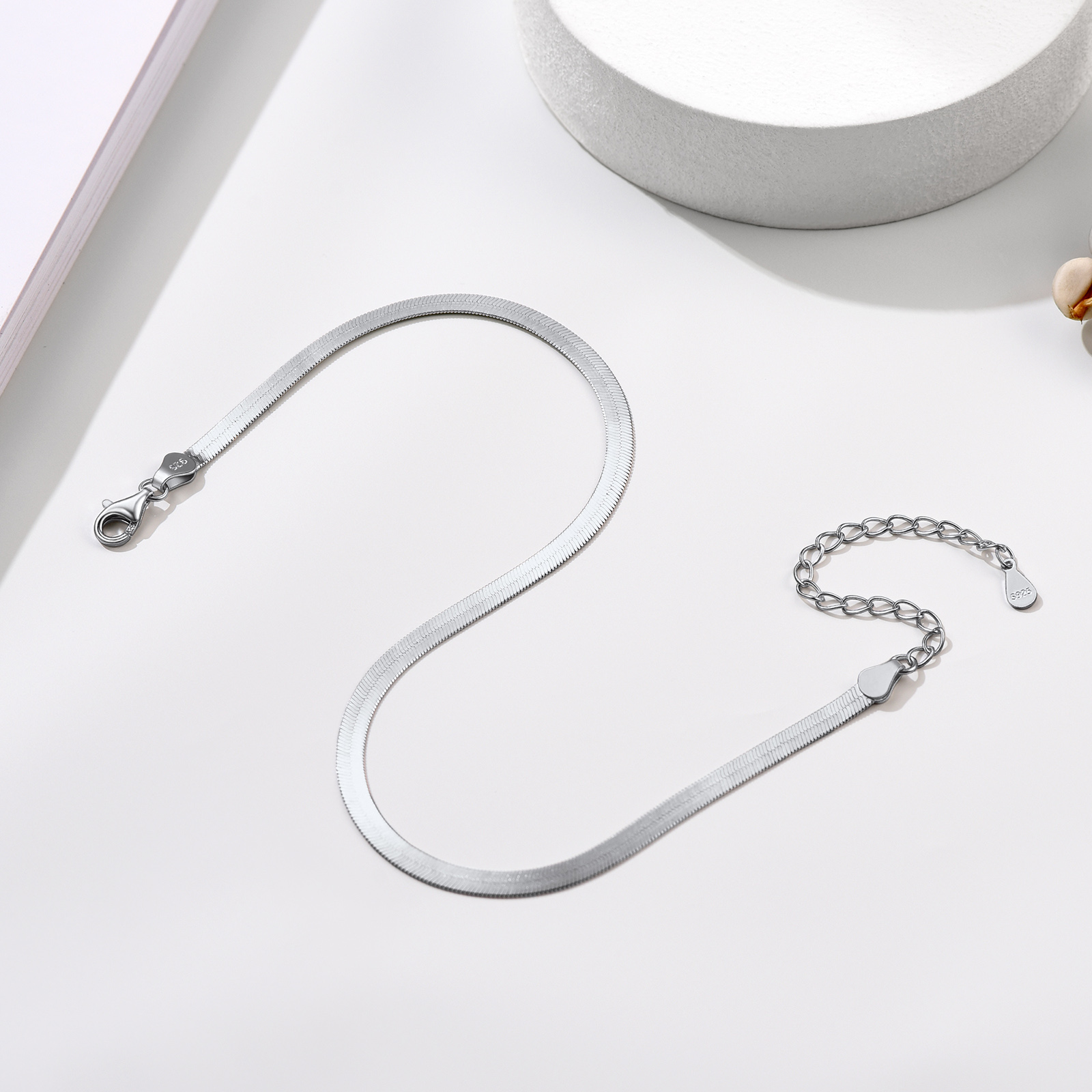 Herringbone Snake Chain Anklets