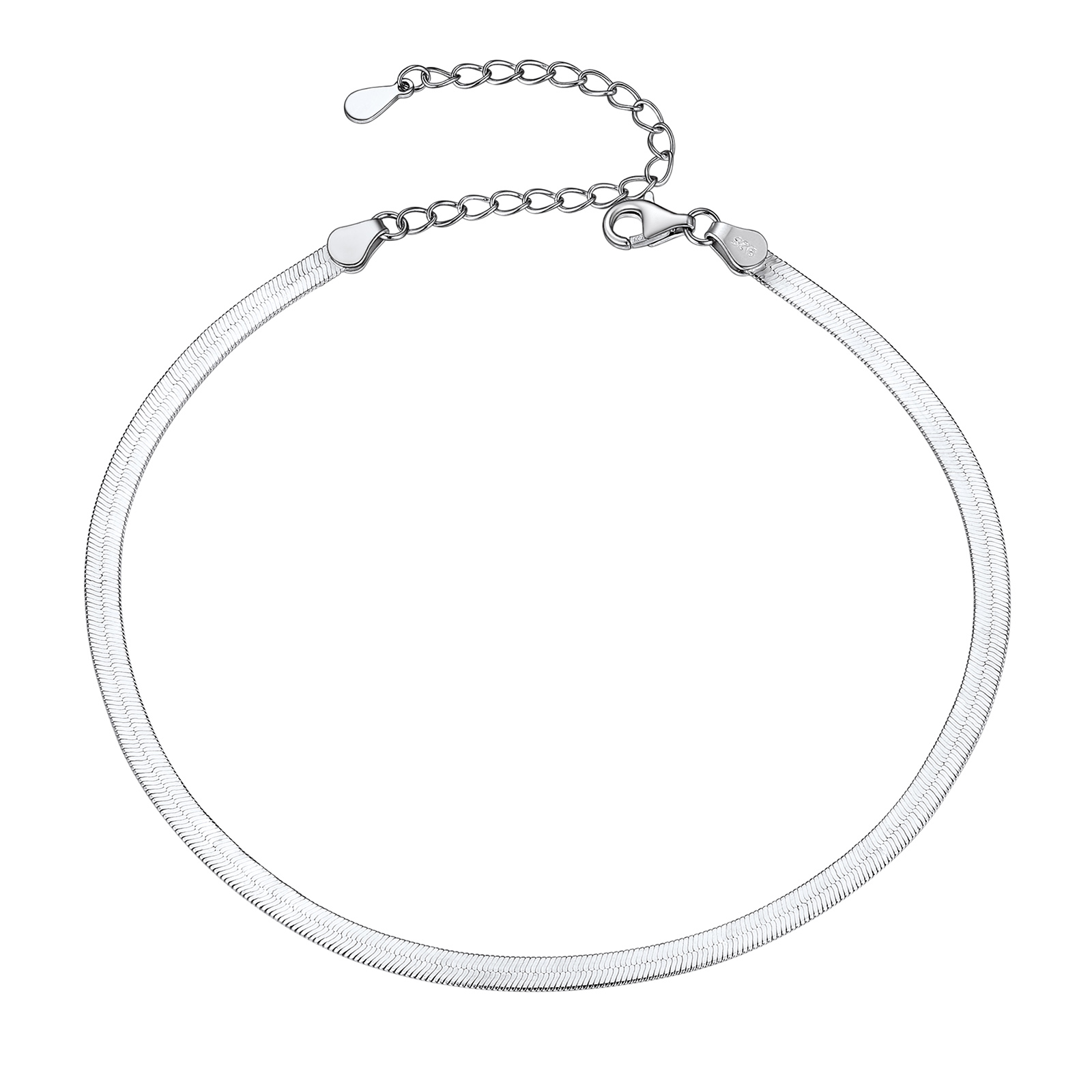 Herringbone Snake Chain Anklets