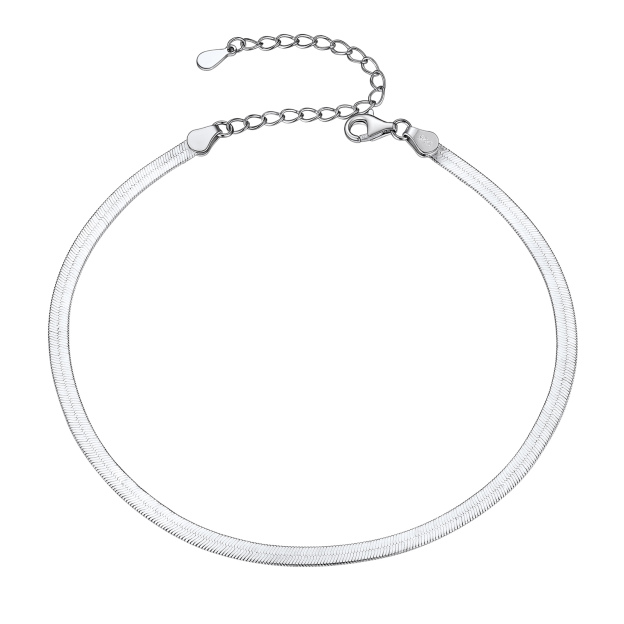 Herringbone Snake Chain Anklets