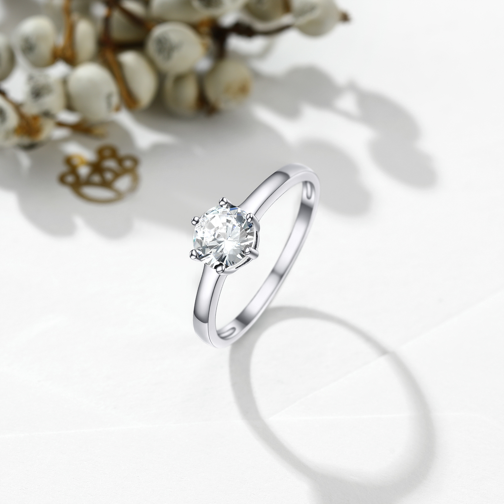 Sterling Silver Cz Ring 