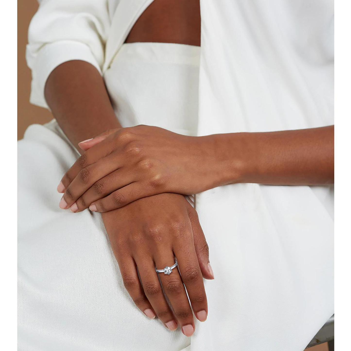 Sterling Silver Cz Ring 