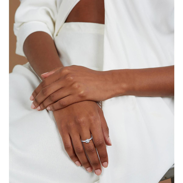 Sterling Silver Cz Ring 