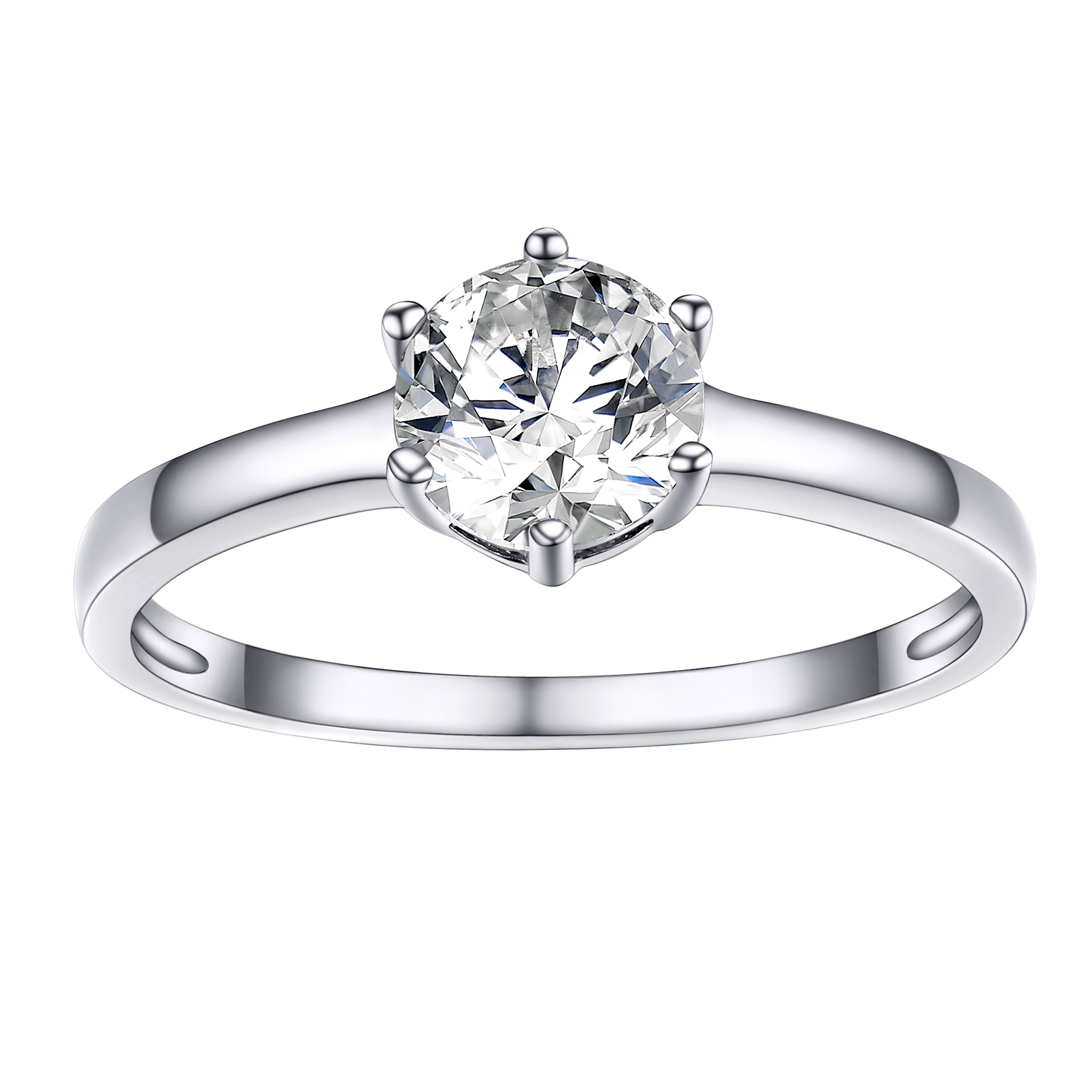 Sterling Silver Cz Ring 