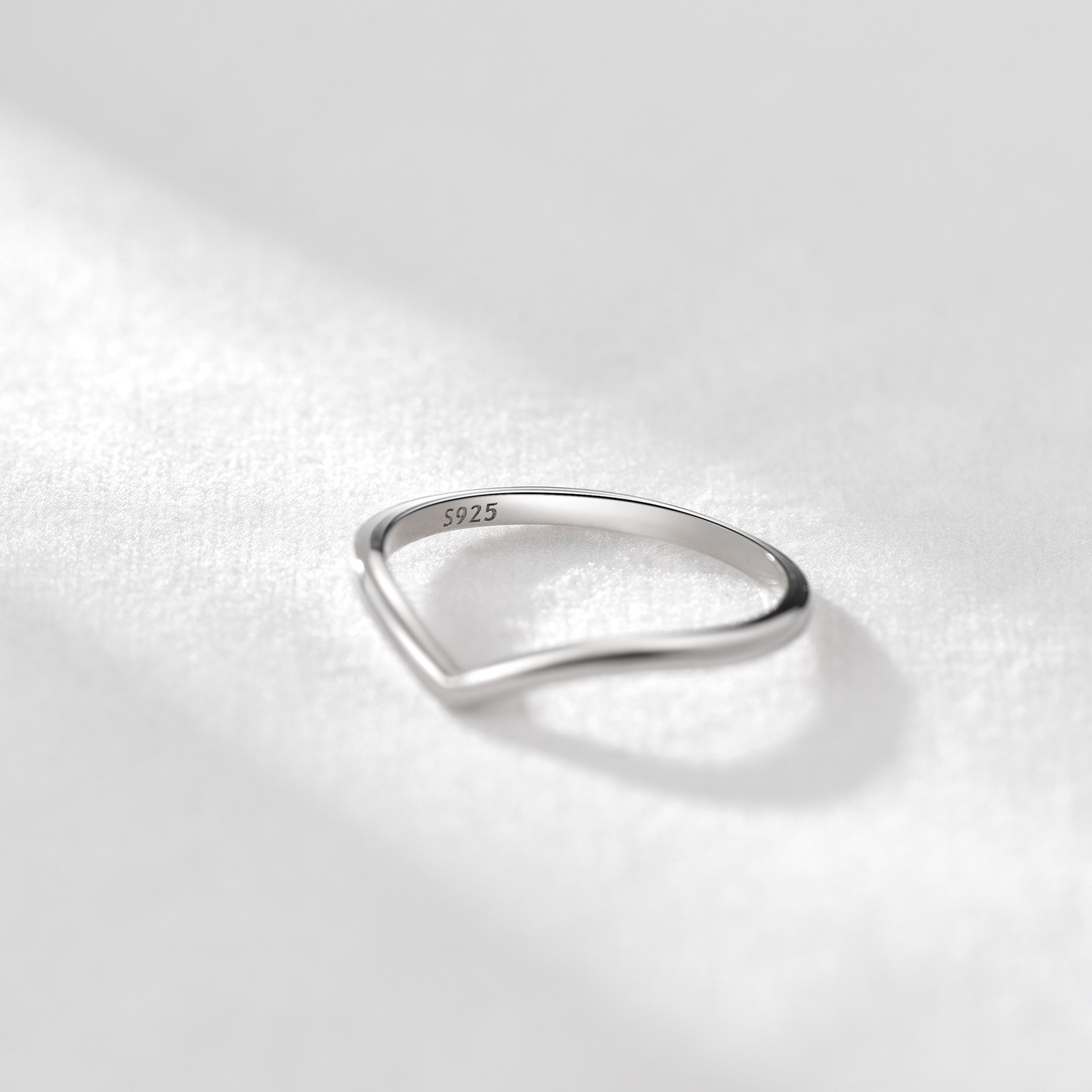 S925 Silver Wishbone Ring