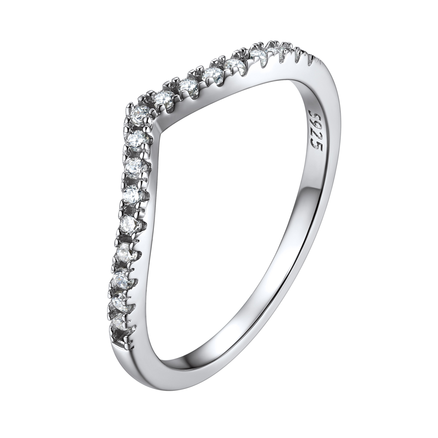 Wishbone Ring for Women Size 8