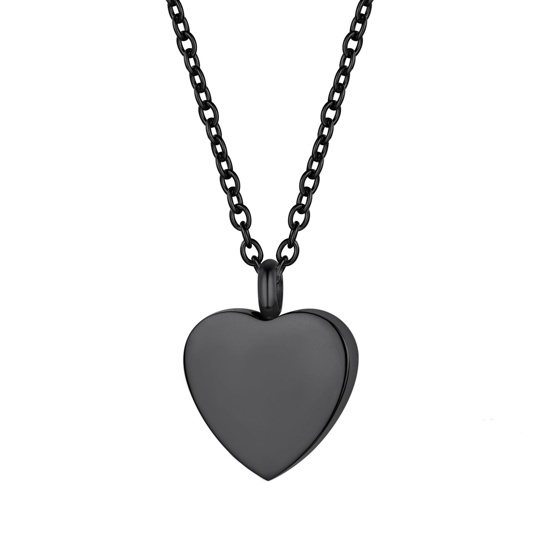 Urn Heart Pendant Locket Cremation Necklace
