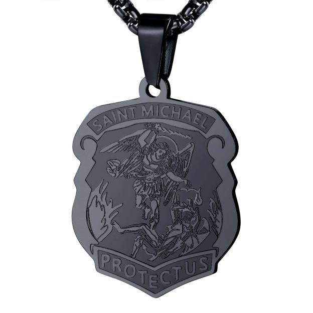 Saint Michael Archangel Shield Pendant