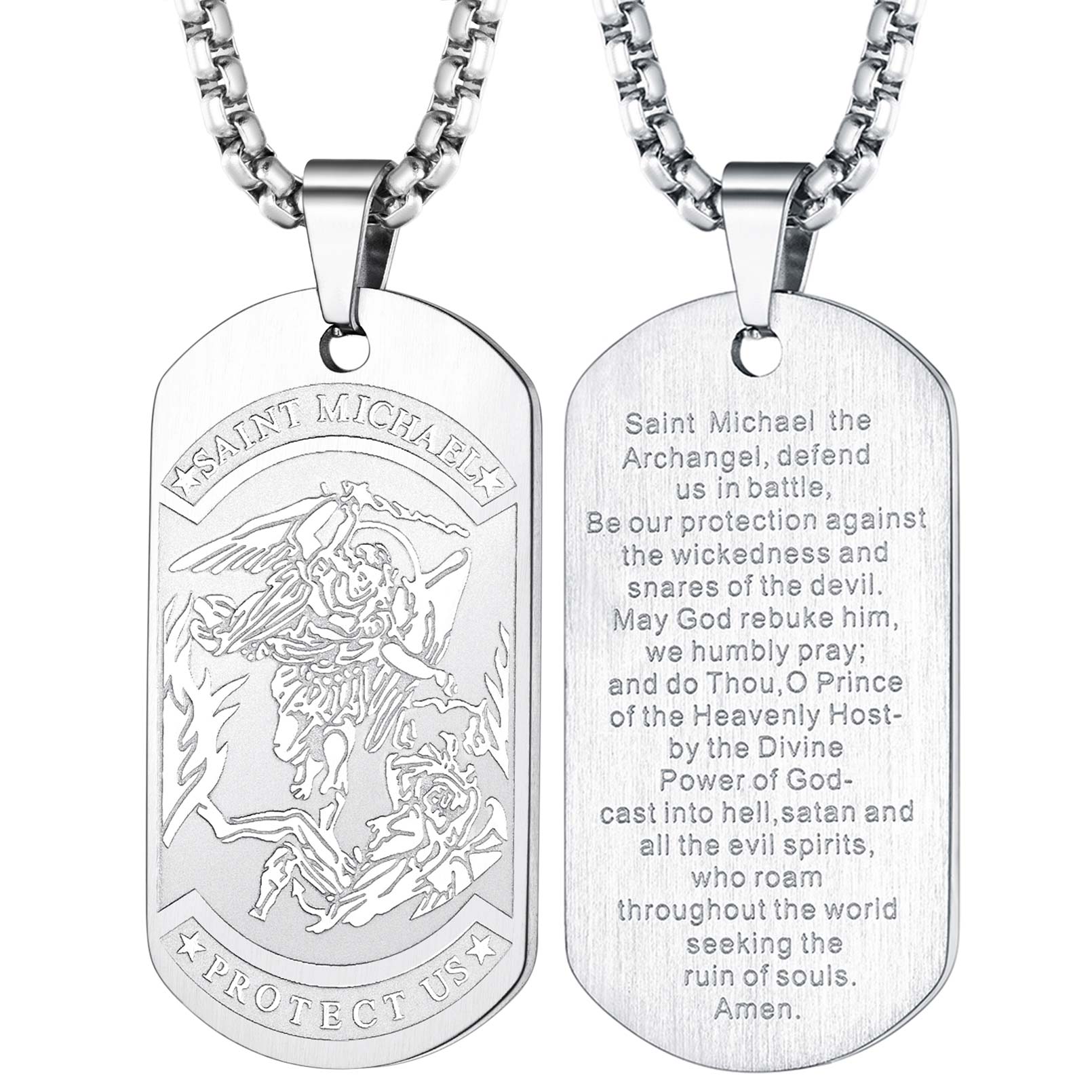 Saint Michael Pendant Necklace