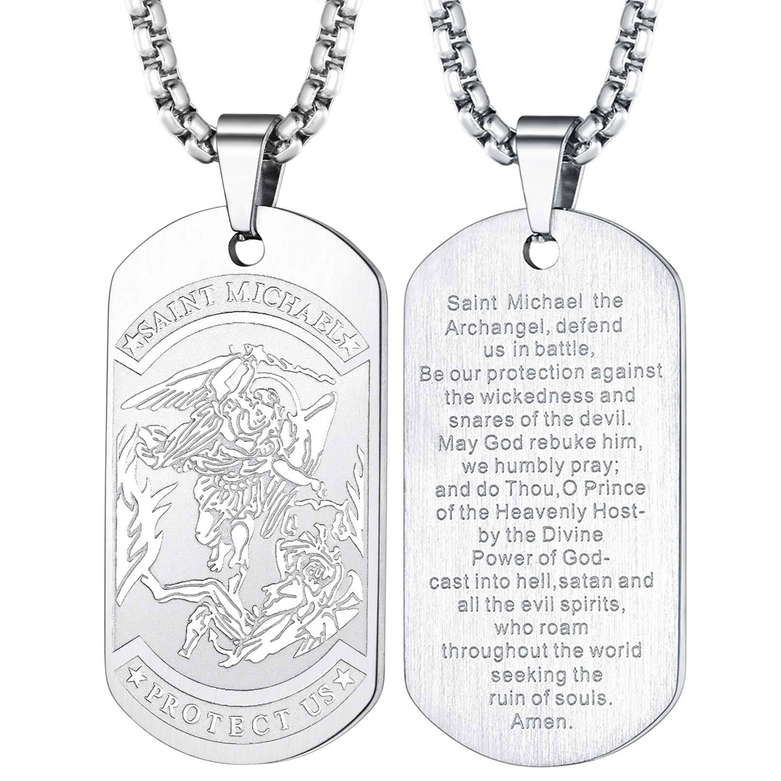 Saint Michael Pendant Necklace