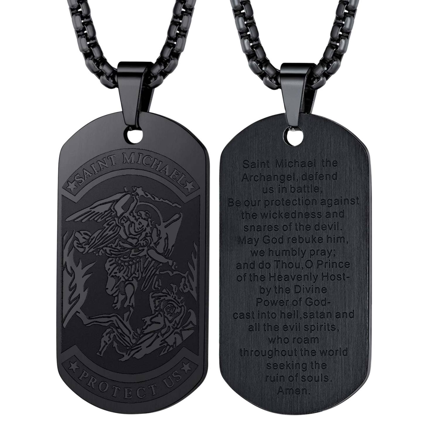 Saint Michael Pendant Necklace