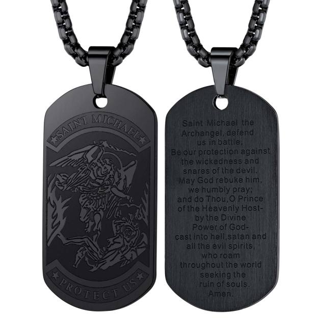 Saint Michael Pendant Necklace