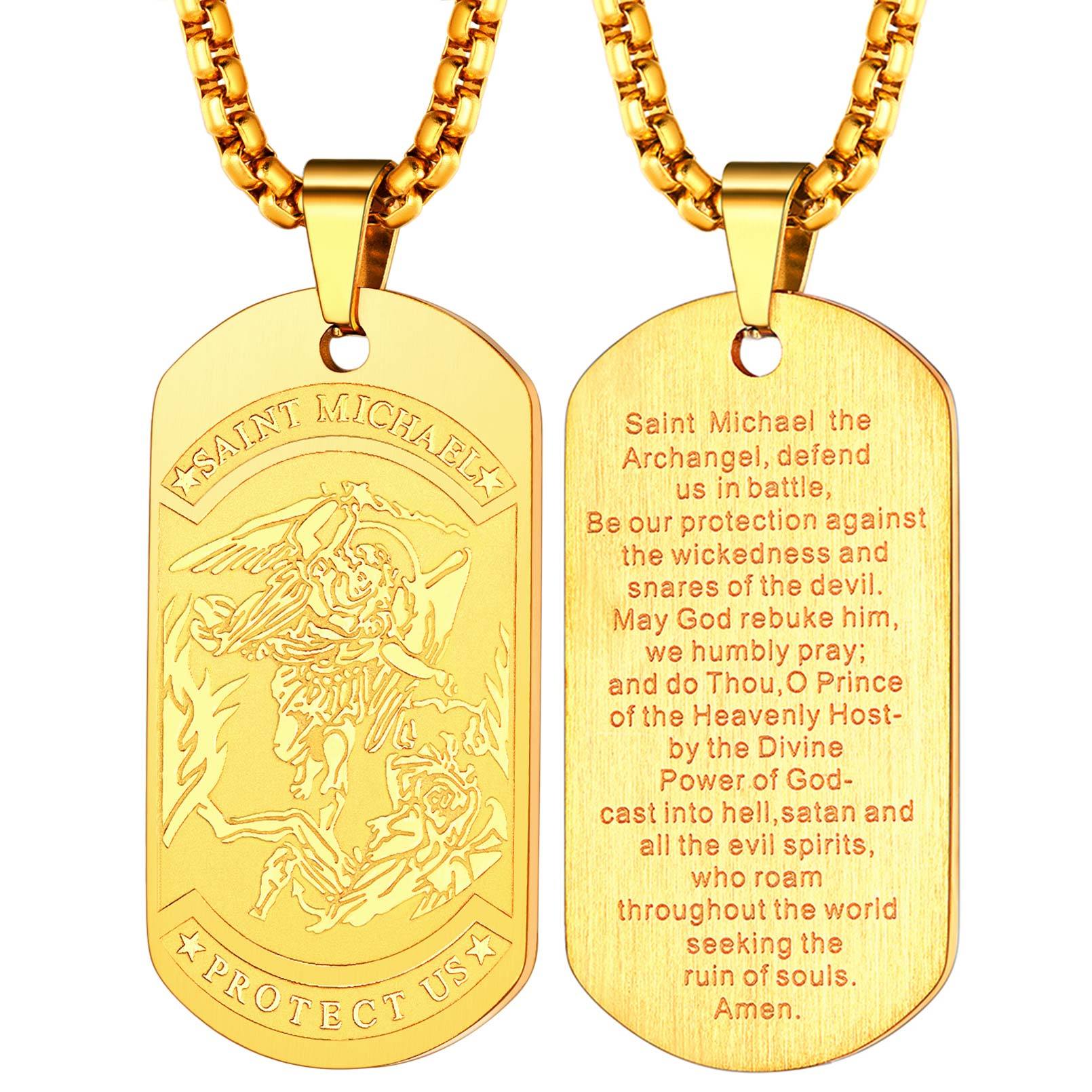 Saint Michael Pendant Necklace